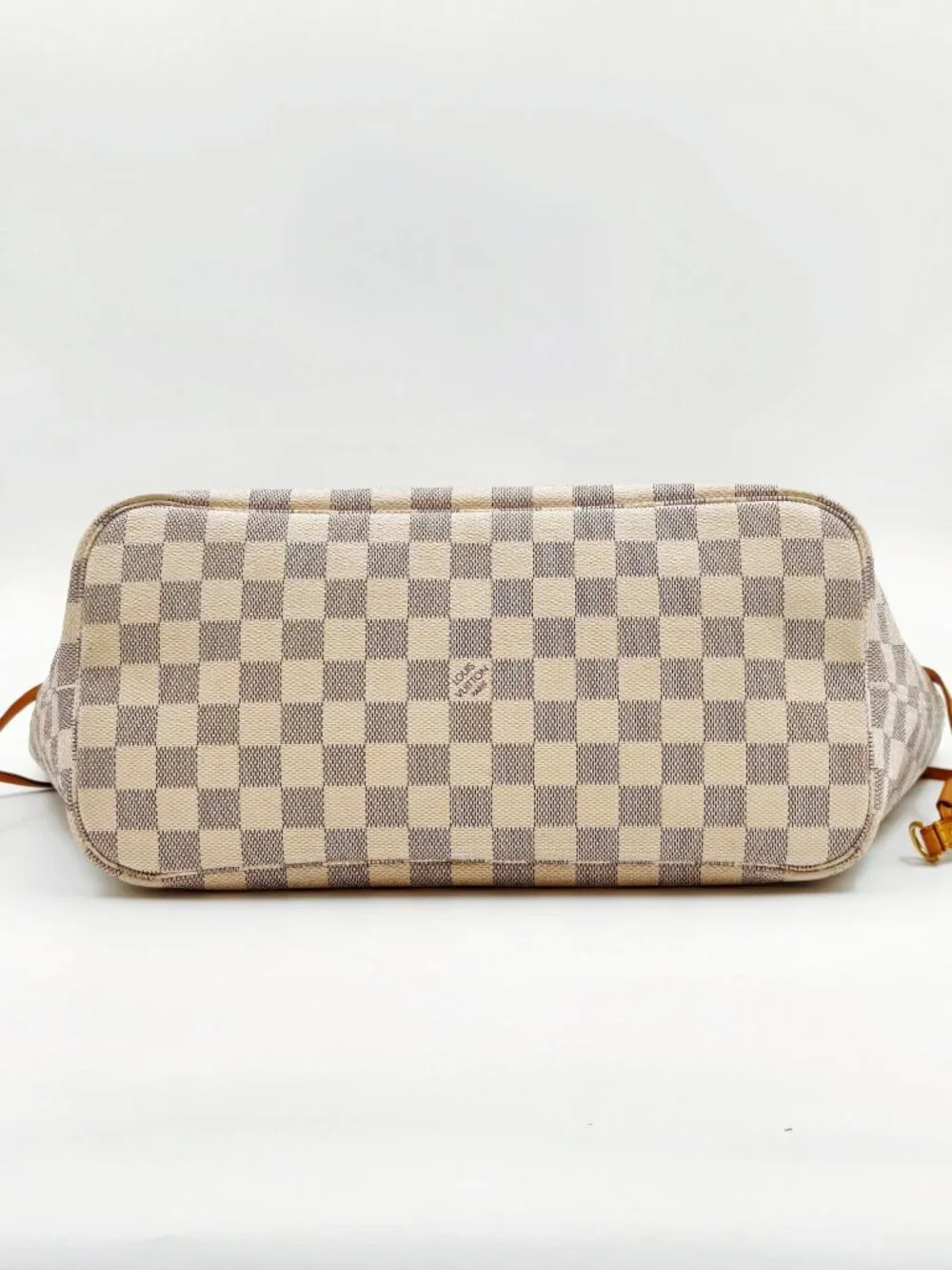 Louis Vuitton Neverfull MM Damier Azur Canvas Tote Shoulder Bag